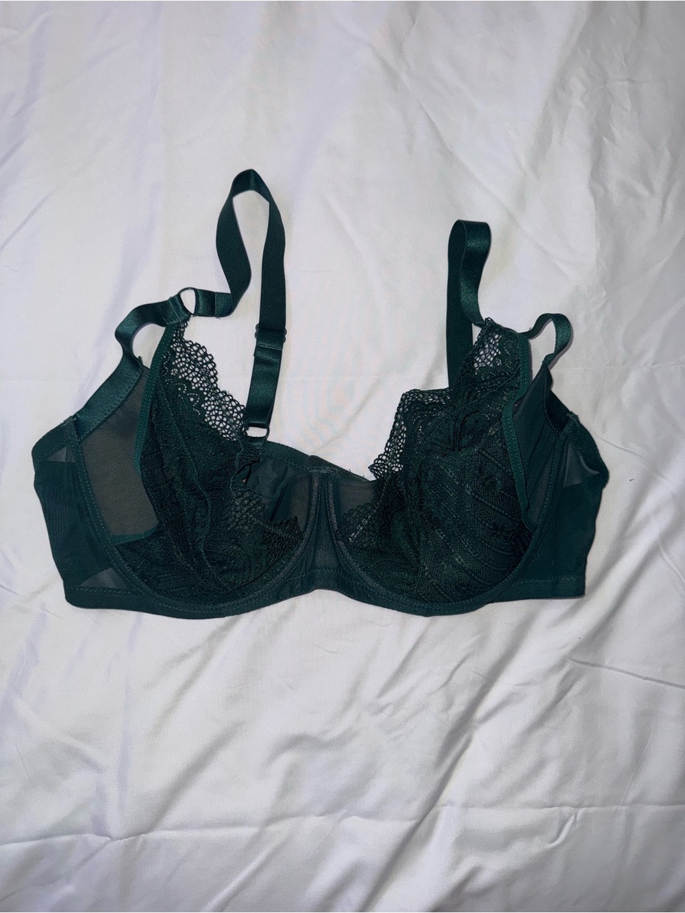 42DD Adore Me Underwire Bra in Dark Green